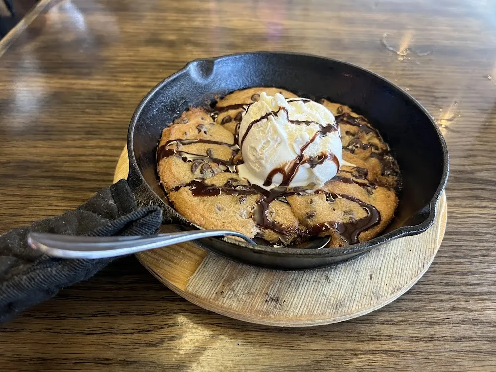 Chocolate Chip Cookie with Vanilla Ice Cream